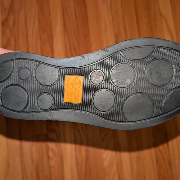 Dr. Martens Women’s England Patchwork Black Leather Wedge Boots - Picture 4 of 6